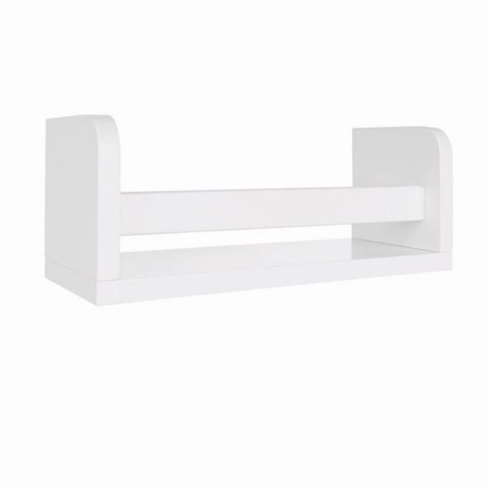 RiverRidge Kids 2pc 10in Floating Wall Bookshelf White New Compact Storage